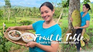 Ensalada at Ginataan na Langka for Lunch | Countryside Life Leyte, Philippines