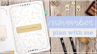 November 2022 | Bullet Journal Set Up | Plan With Me - Leaf Theme