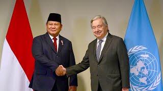 Pertemuan Bilateral Presiden Prabowo dengan Sekjen PBB Antonio Guterres, Rio de Janeiro, 17 Nov 2024