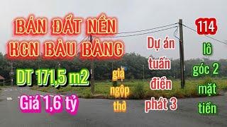 Bán đất nền KCN Bàu Bàng - dự án Tuấn Điền Phát 3- lô góc 2 MT-DT 171m2, giá 1,6 tỷ [bđs Bình Dương]