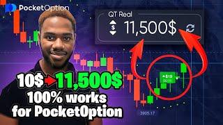 Deposit 10$  Profit 11,500$ | Fast & Best OTC Binary Options Strategy