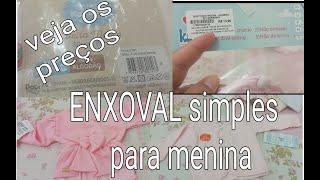 Preços de enxoval simples para menina