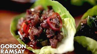 Chilli Beef Lettuce Wraps | Gordon Ramsay