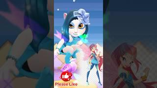 Winx Club Bluemix Makeover My talking angela 2 #shorts #cartoon #angela2 #catnap #tiktok