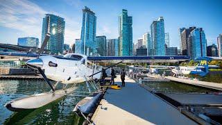 ~ Breathtaking Harbour Air Flight from Downtown VANCOUVER to VICTORIA !  [ UHD 4K ]