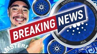 HOLY SH*T ADA HOLDERS! CARDANO IS ON A MISSION!