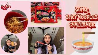 Super Spicy Noodles Challenge | Sakshi Nikharnge | Ziva’s Kitchen | Veg spicy noodles 