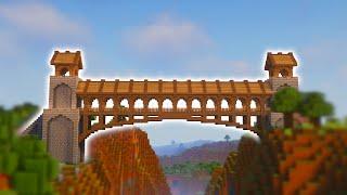 Minecraft | How to Build a Large Medieval Bridge