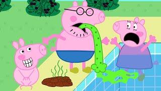 Oh No! What if Peppa poops on the Swimming Pool | Peppa Pig Funny Animatio