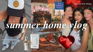 VLOG: a summer week at home  concert, pr haul, vintage shopping, night out