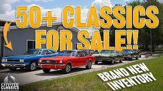 The Best MUSCLE CARS For Sale: Classic Car Lot Walk-Around Coyote Classics in Iowa