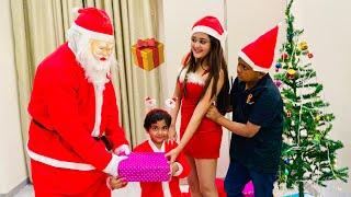  OMG! Real Santa Claus Came Into our New House on Christmas Bindass Kavya XMAS Celebration 2024