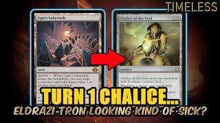 Turn 1 Chalice Is Nasty... Eldrazi Tron Looks Kind of Sick With MH3? | Timeless BO3 | MTG Arena