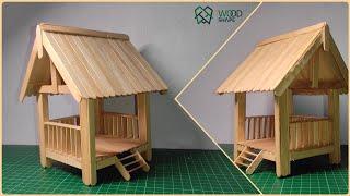 How to Make Mini Gazebo With Popsicle Sticks ! | Diy Tutorial