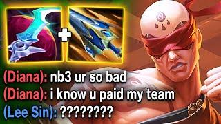 Enemy jungler says I PAID his team to feed so I can win