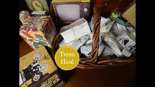 Huge Temu Haul- Dollhouse Miniatures, Scrapbooking Supplies, & More