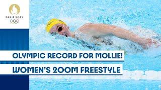 OLYMPIC RECORD FOR MOLLIE! | Women's 200m Freestyle | #Paris2024 Highlights