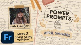 Power Prompts: "Cozy Rainy Window" with Codi Bear | Adobe Creative Cloud