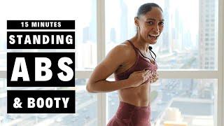 AMAZING ONE DUMBBELL STANDING ABS & GLUTES COMBO WORKOUT!!! 