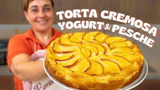 CREAMY YOGURT AND PEACH CAKE - Gluten Free and Yeast Free Recipe - Homemade by Benedetta