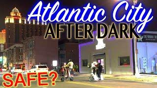 Atlantic City BEHIND the Casinos - Late Night Walk Down Pacific Avenue