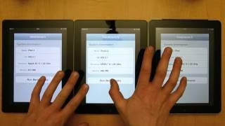 iPad 3 vs. iPad 2 vs. iPad Speed test - Benchmark - speedtest comparison