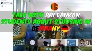 Talk with Sri Lankan students about studying in Germany