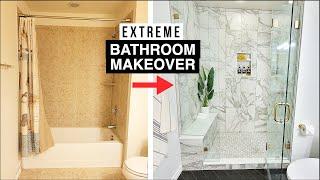 SPA-LIKE BATHROOM TRANSFORMATION  | from start to finish!