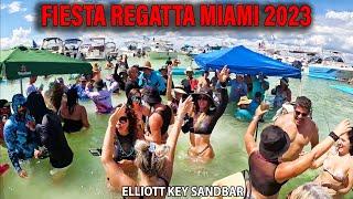 Fiesta Regata Miami 2023 Elliott Key Sandbar Columbus Day