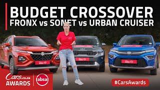 Suzuki Fronx vs Kia Sonet vs Toyota Urban Cruiser - Budget Crossover Comparison #CarsAwards