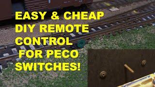 HO SCALE MANUAL REMOTE TURNOUTS!