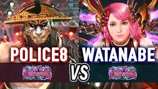 T8  POLICE8 (Heihachi) vs WATANABE (Alisa)  Tekken 8 High Level Gameplay