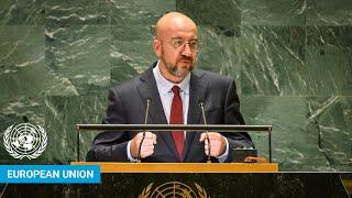  European Union - President of the European Council Addresses UN General Debate, 79th Session