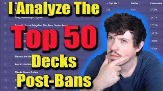 I Analyze The Top 50 Decks Of This Year and How They Look After EDH's Craziest Ban To Date