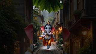 Ganpati  #dj#djremix#music#trend#cute#ganesh#ganpati#bappa#marathi #youtubeshorts#city#run#funny