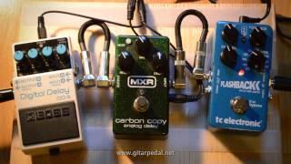MXR Carbon Copy vs. TC Electronic Flashback Delay (Analog & LoFi & 2290)