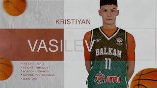 Kristiyan Vasilev 201cm Guard/Forward || Highlights 2023/24 || Balkan Botevgrad || Born 2006