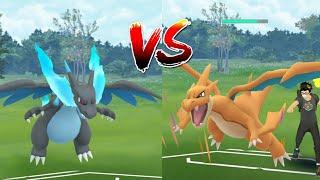 Mega Charizard X VS Mega Charizard Y, Op Battle in master league Pokemon go 