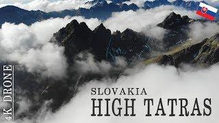 HIGH TATRA Mountains - Slovakia  Ultra HD 4K DRONE video