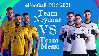 Team Neymar vs Team Messi @ Allianz Stadium  PES 2021 | Gameplay Full Match