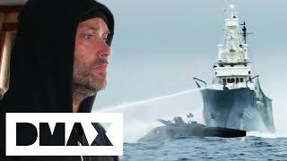 Whaling Ship Deliberately Crashes Into Sea Shepherds Boat | Whale Wars