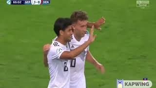 Germany vs Denmark U21 Gian-Luca Waldschmidt for 3:0 Highlight