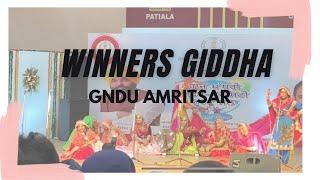 WINNERS GIDDHA // Gndu Amritsar //Interversity winners // punjab state intervarsity