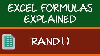 RAND formula in Excel