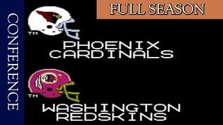 Tecmo Super Bowl Nintendo Gameplay - Conference Phoenix Cardinals vs Washington Redskins