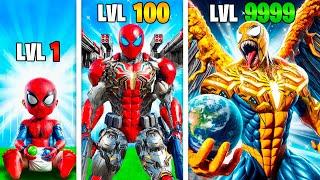 Lvl 1 to 1000 SPIDERMAN in GTA 5