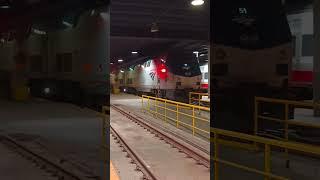 Amtrak Dual-Power 51 Waiting at Chicago Union Station! #train #locomotives #amtrak #railfan