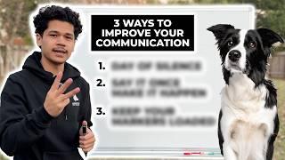 How to INSTANTLY improve your communication with your DOG