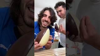Italians try CHOCOLATE EGG HACK @chefkoudy