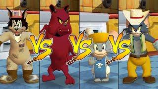 Tom and Jerry in War of the Whiskers Butch Vs Nibbles Vs Tom Vs Spike (Master Difficulty)